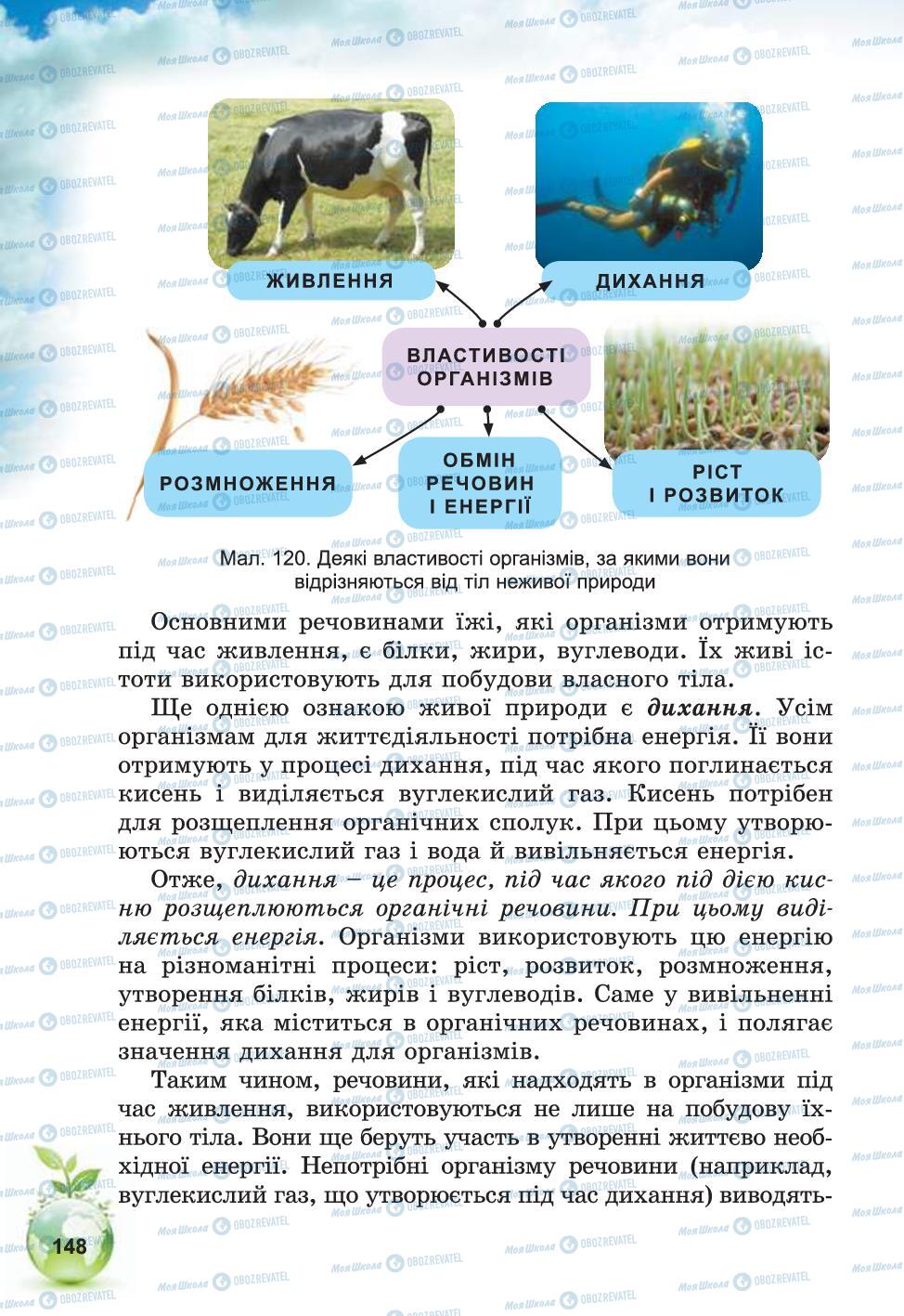 Підручники Природознавство 5 клас сторінка 148