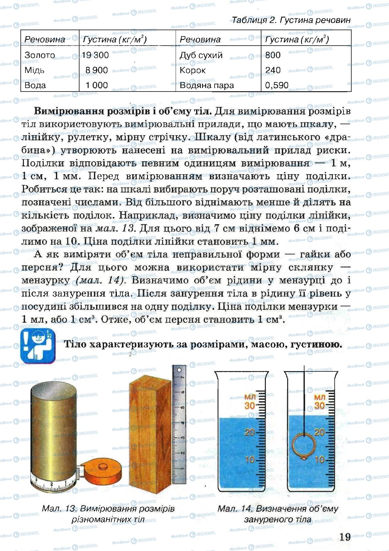 Підручники Природознавство 5 клас сторінка 19