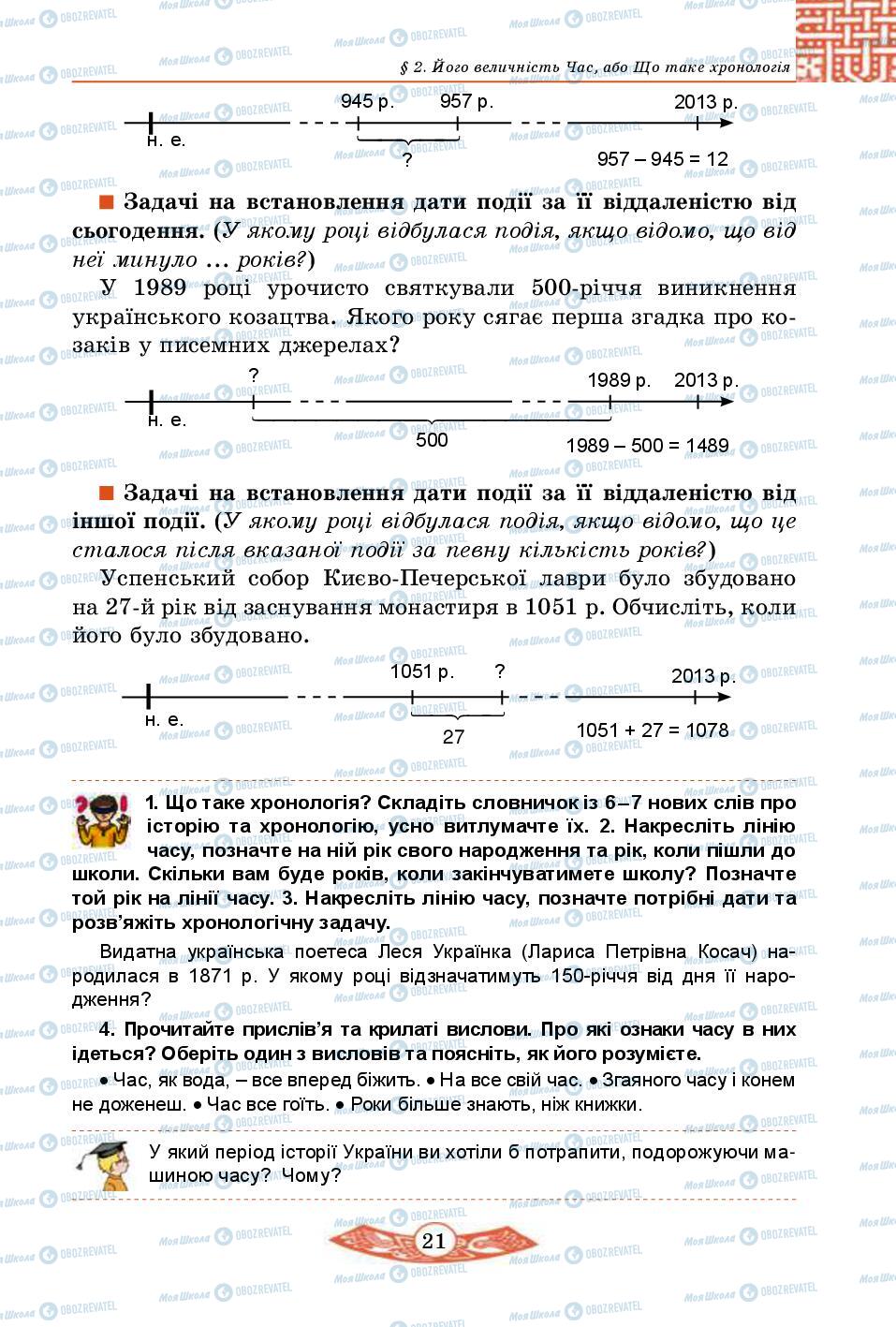 Підручники Історія України 5 клас сторінка 21