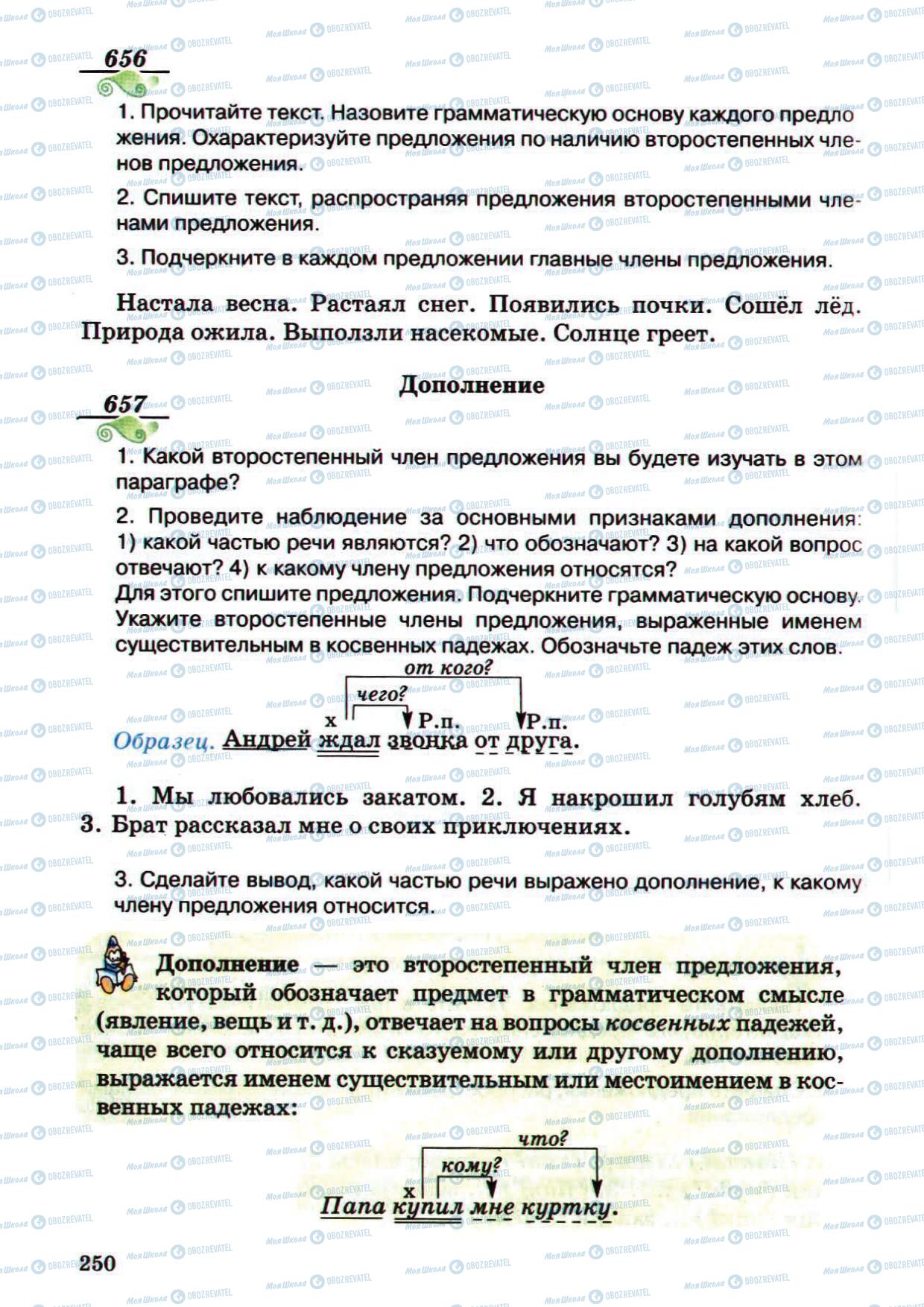 Учебники Русский язык 5 класс страница 250
