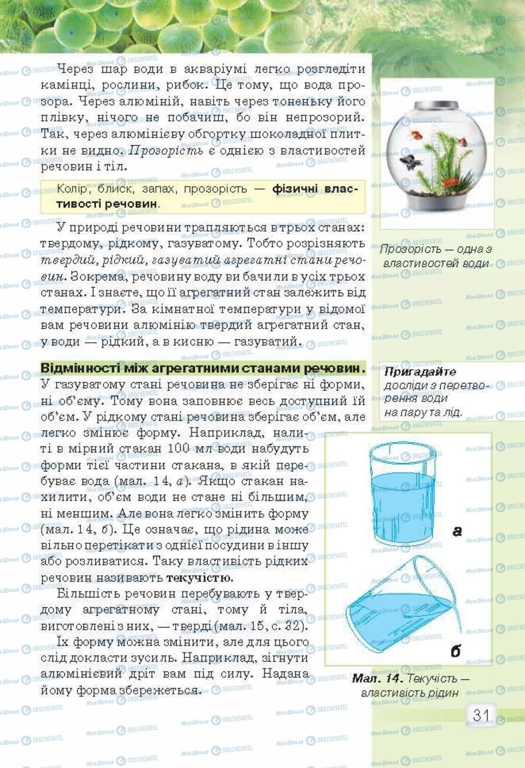 Підручники Природознавство 5 клас сторінка 31