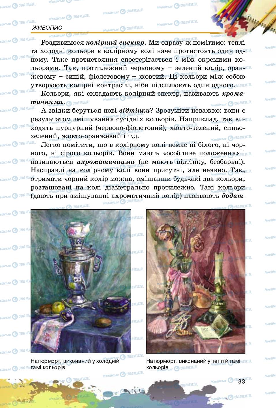 Підручники Образотворче мистецтво 5 клас сторінка 83