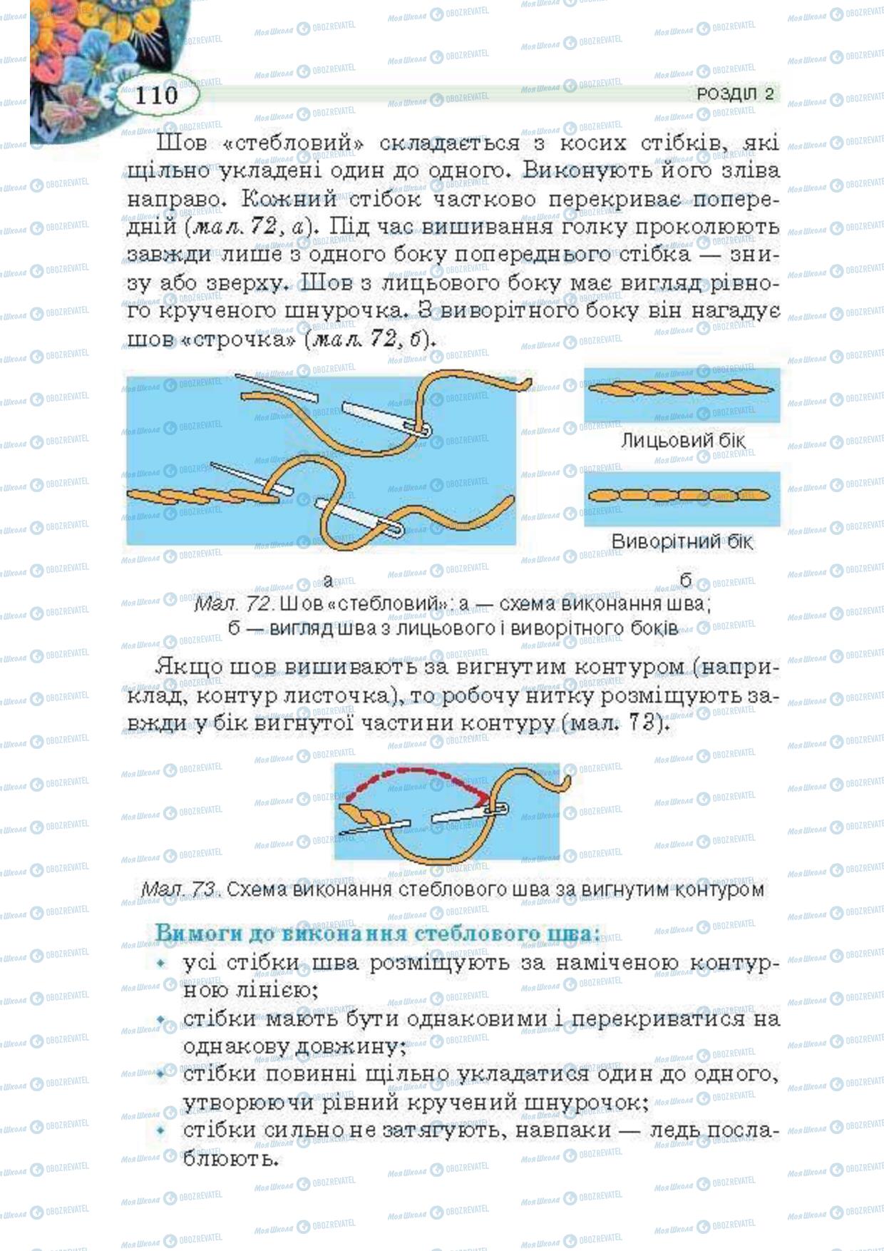 Підручники Трудове навчання 5 клас сторінка 110