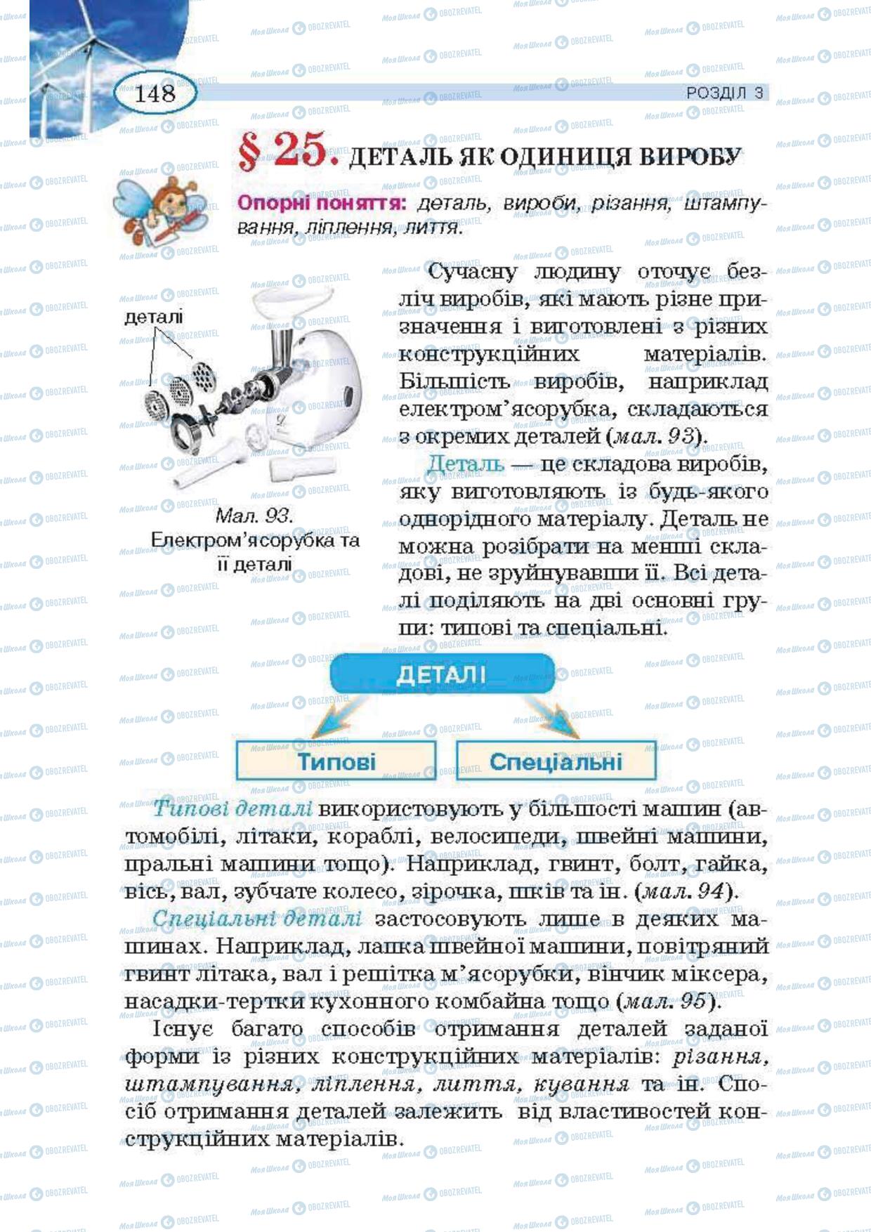 Підручники Трудове навчання 5 клас сторінка 148