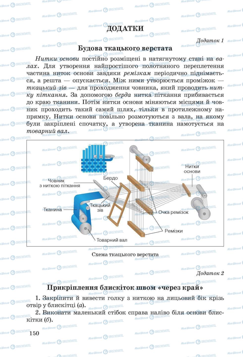 Підручники Трудове навчання 5 клас сторінка 150