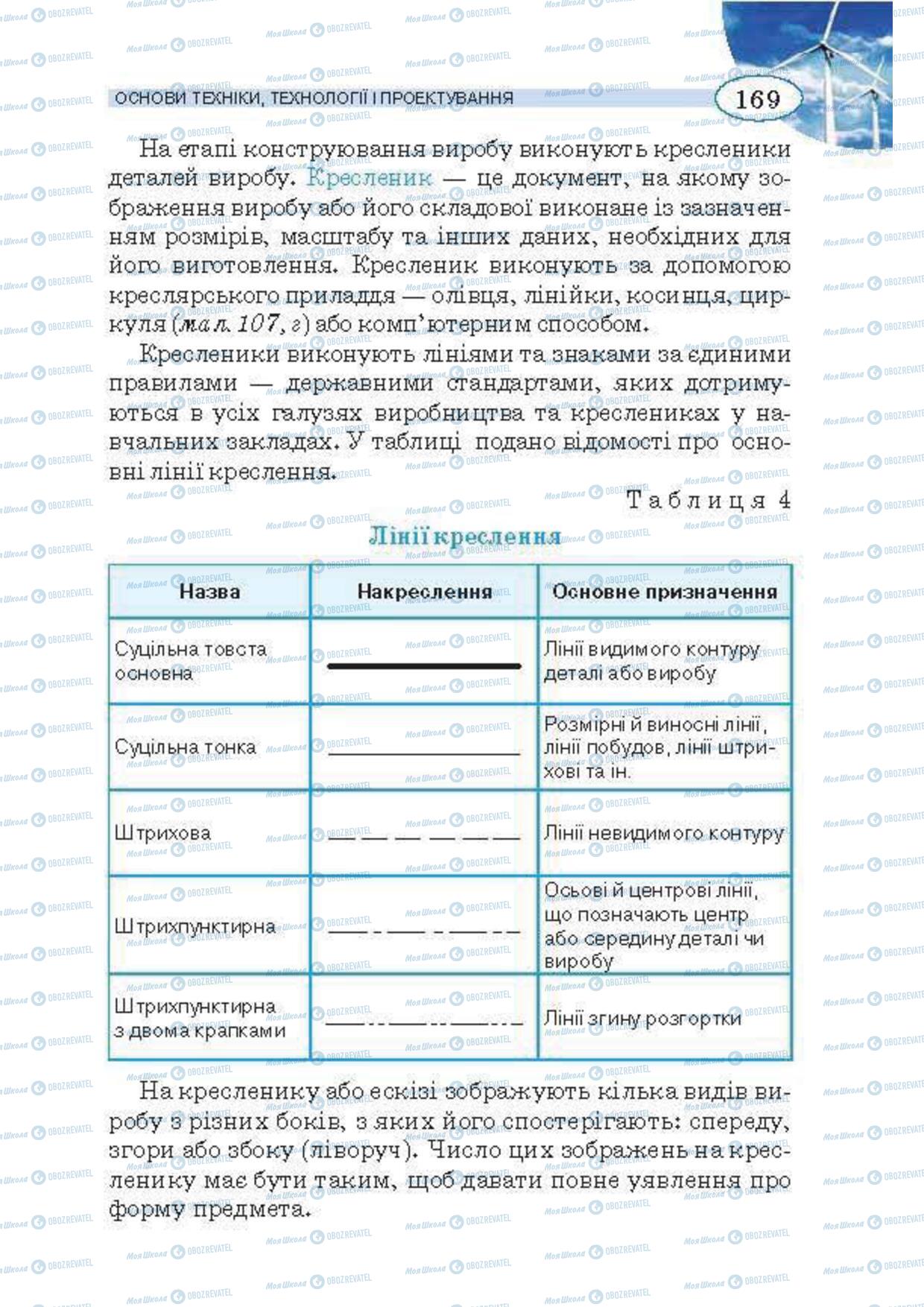 Підручники Трудове навчання 5 клас сторінка 169