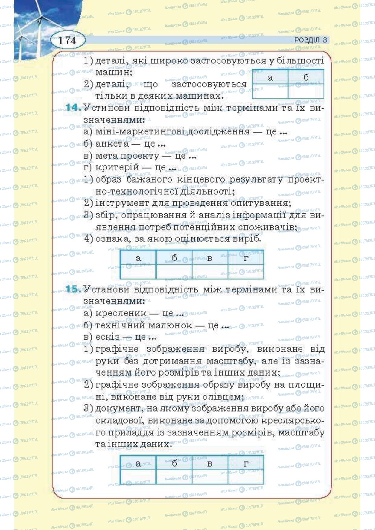 Підручники Трудове навчання 5 клас сторінка 174