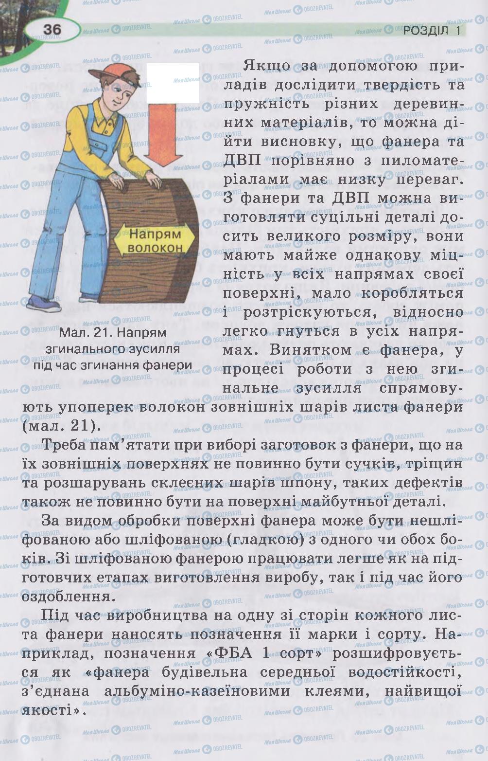 Підручники Трудове навчання 5 клас сторінка 36