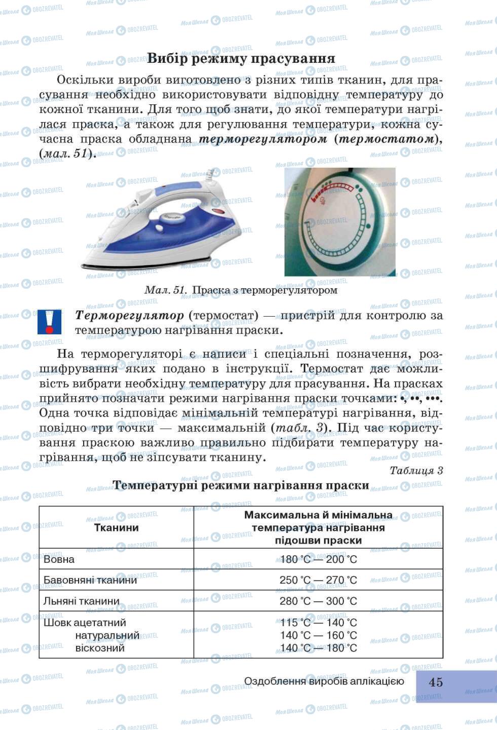 Учебники Трудовое обучение 5 класс страница 45