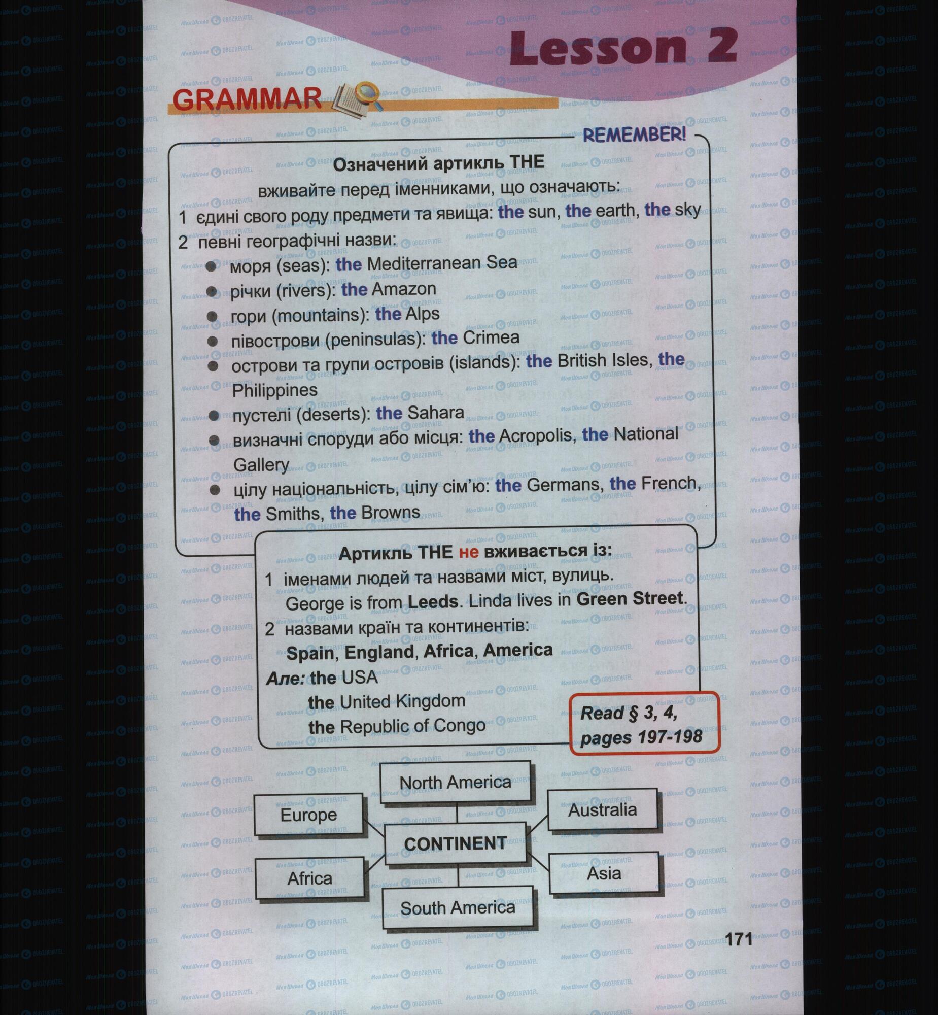 Підручники Англійська мова 6 клас сторінка 171