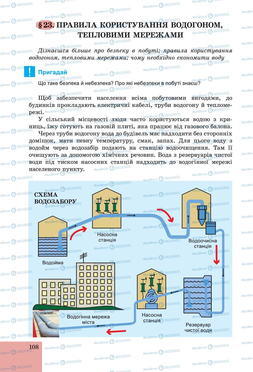 Підручники Основи здоров'я 6 клас сторінка 108