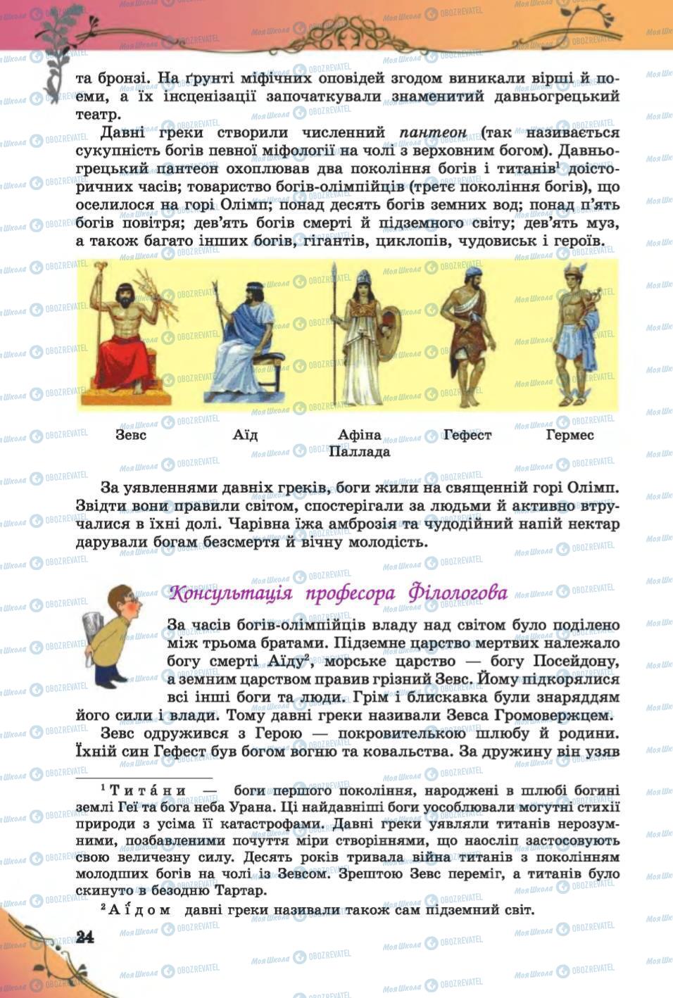 Учебники Зарубежная литература 6 класс страница  24