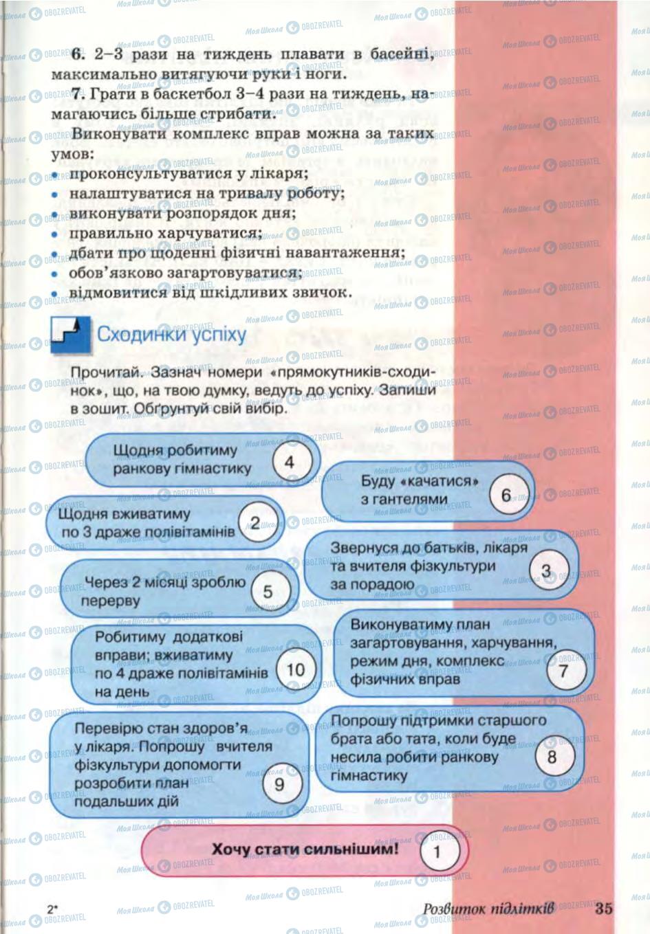 Учебники Основы здоровья 6 класс страница 35