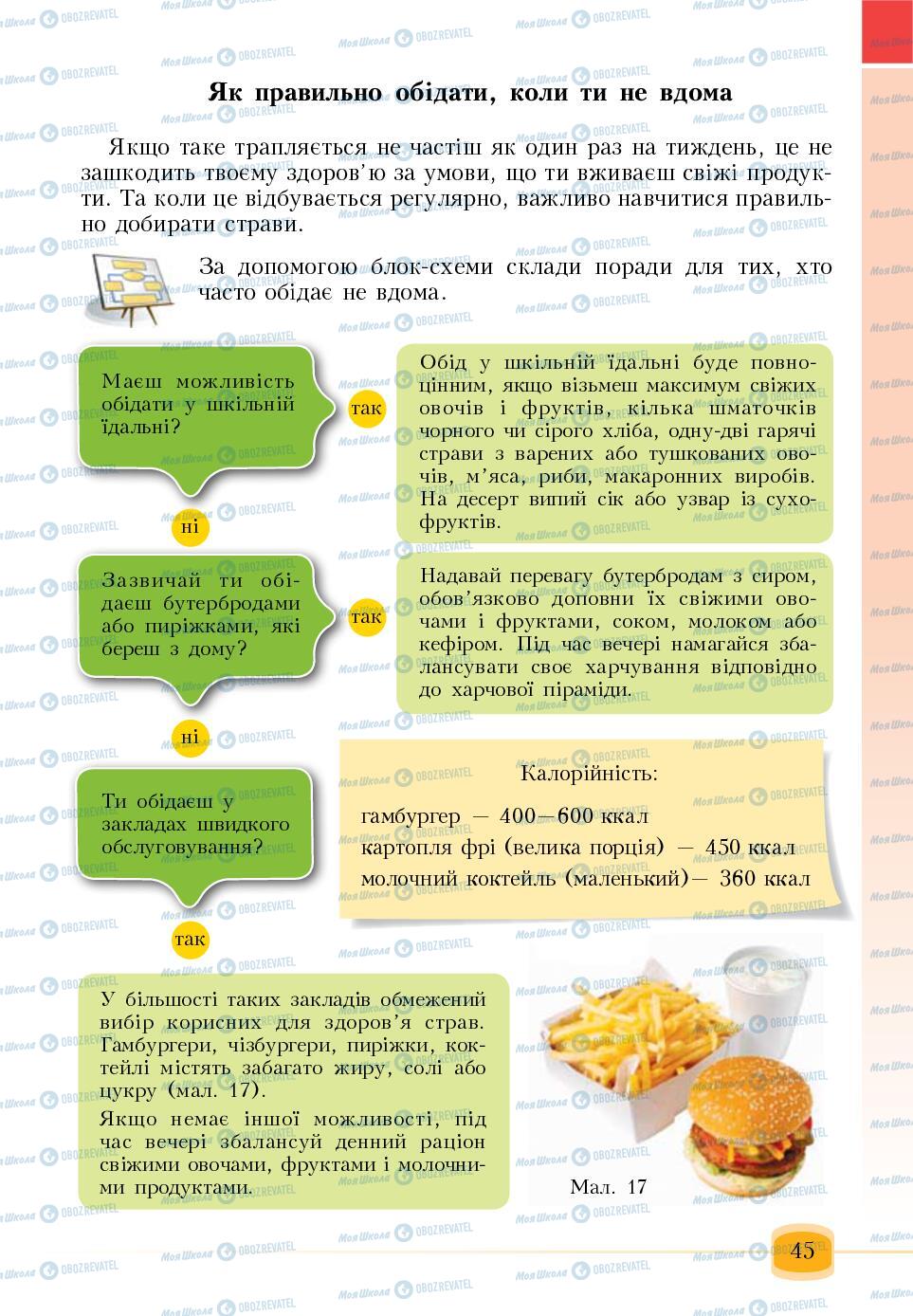 Учебники Основы здоровья 6 класс страница 45