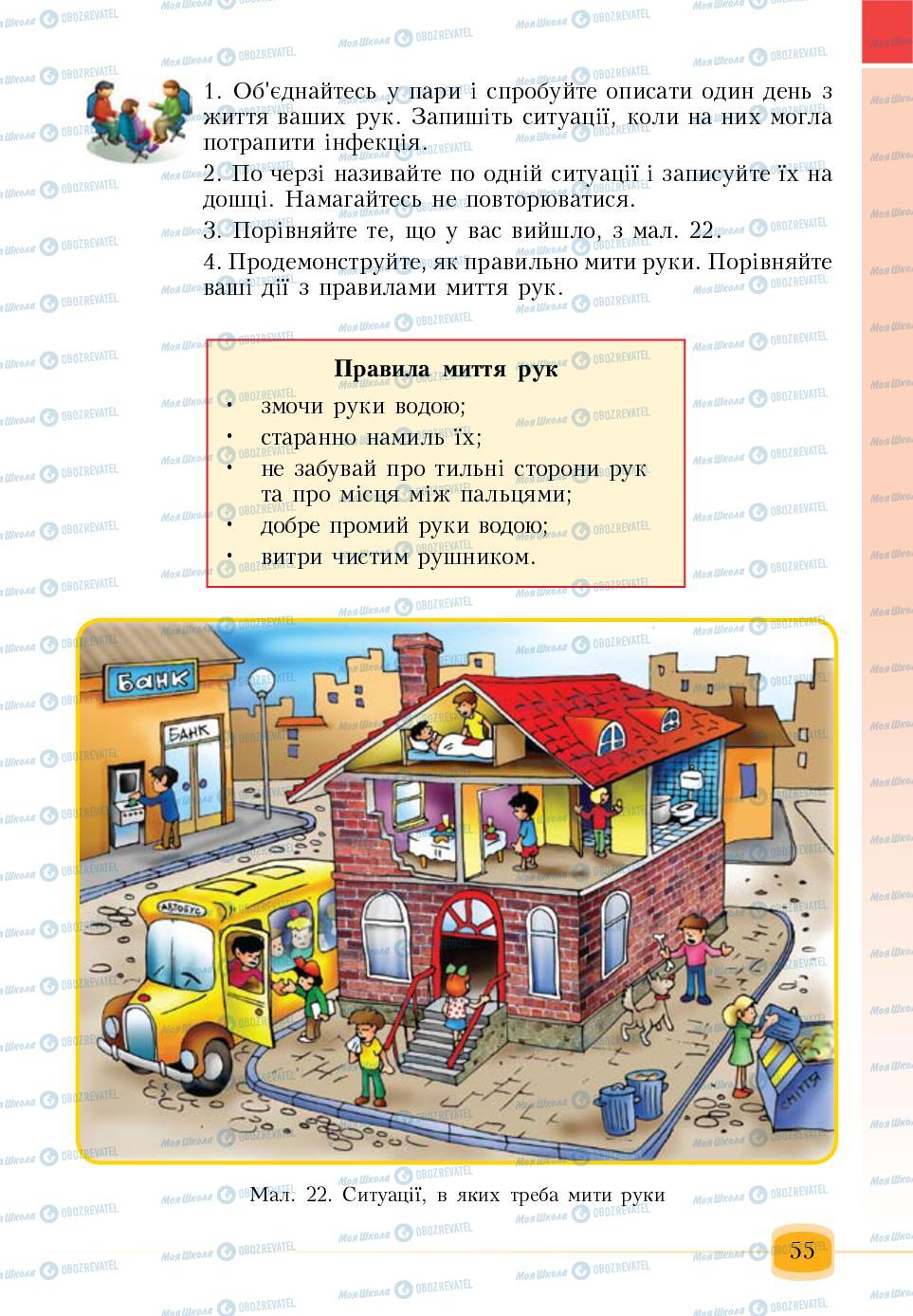 Підручники Основи здоров'я 6 клас сторінка 55