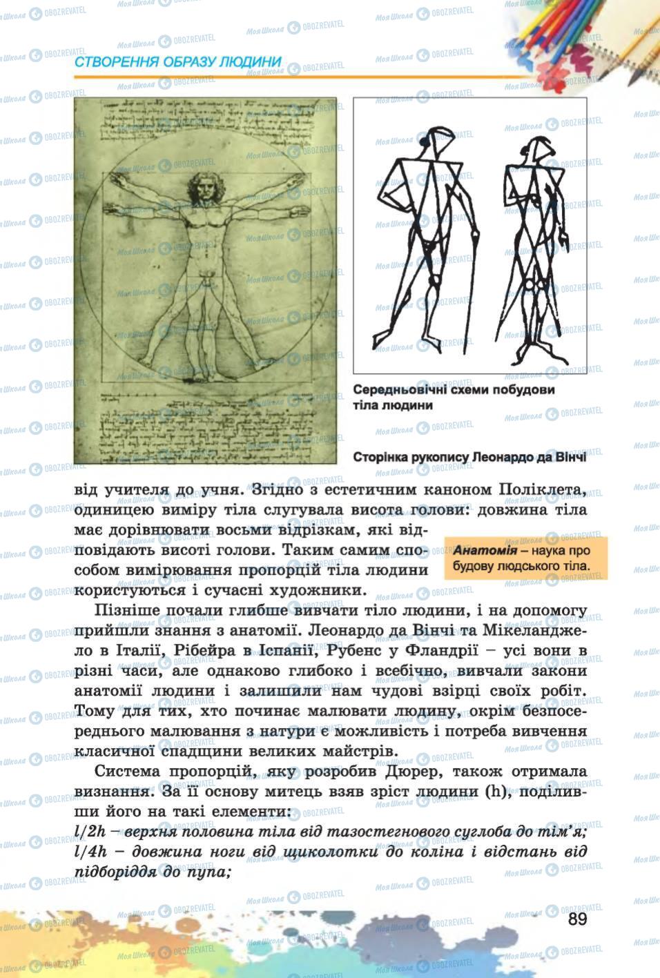 Підручники Образотворче мистецтво 6 клас сторінка 89