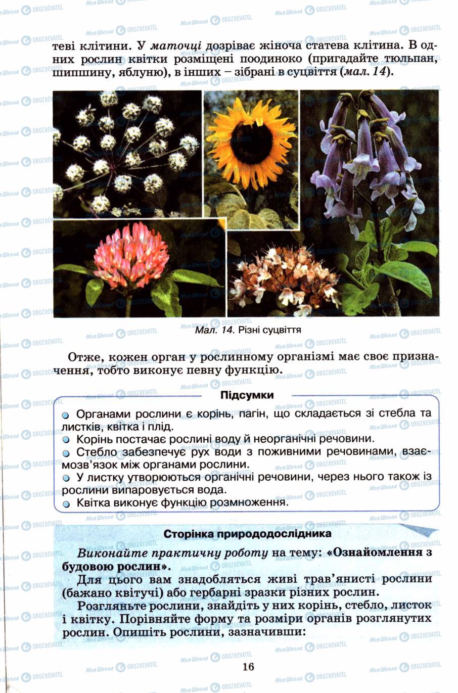 Підручники Природознавство 6 клас сторінка 16