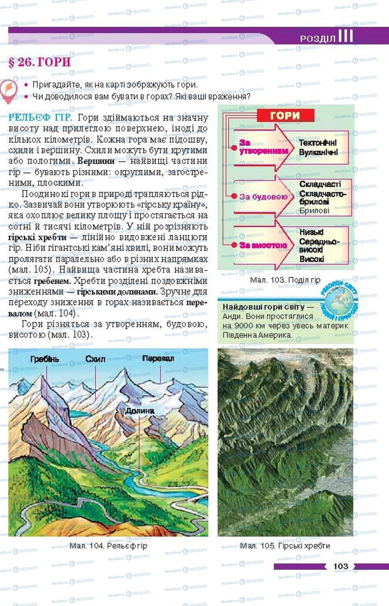 Учебники География 6 класс страница 103
