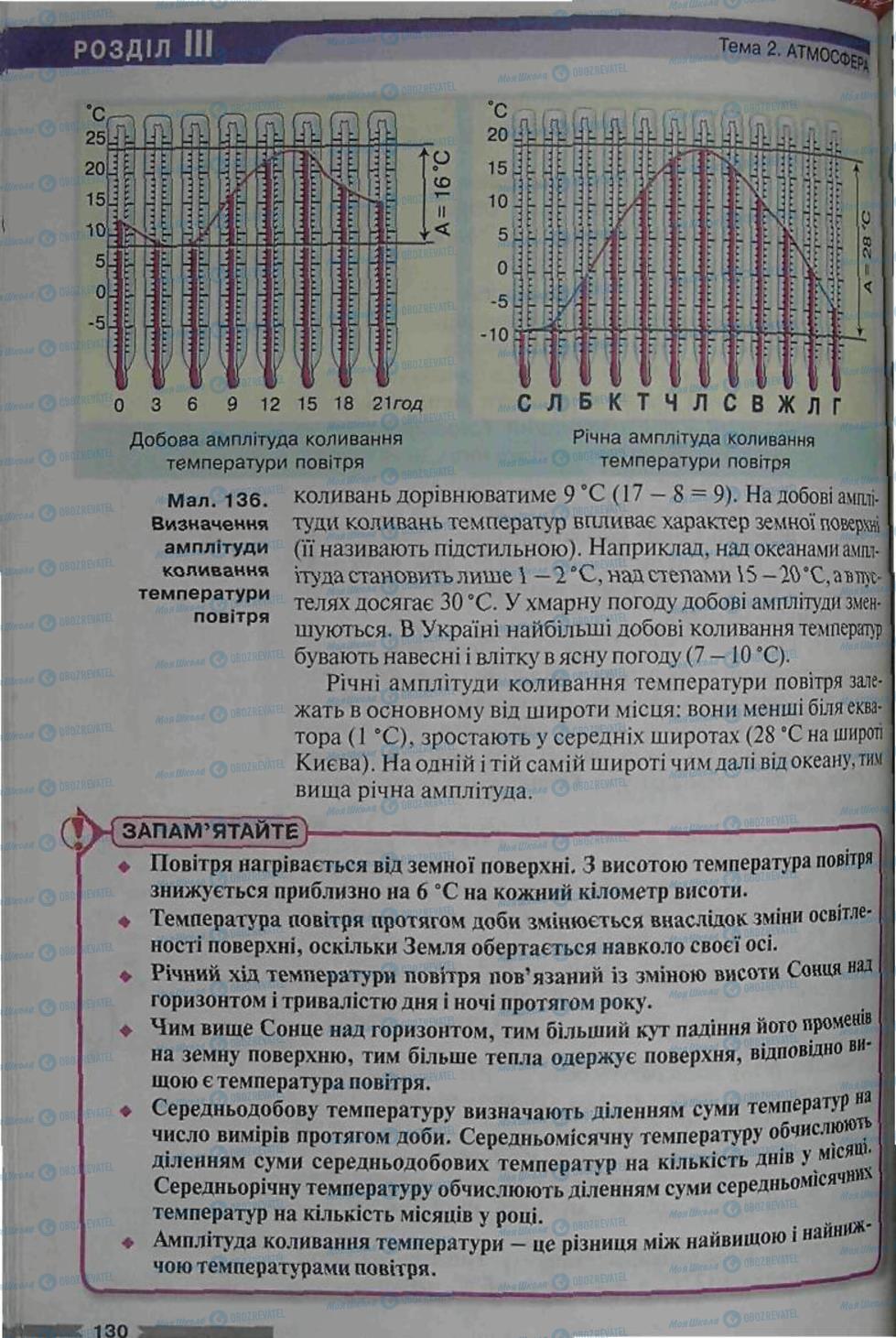 Підручники Географія 6 клас сторінка 130