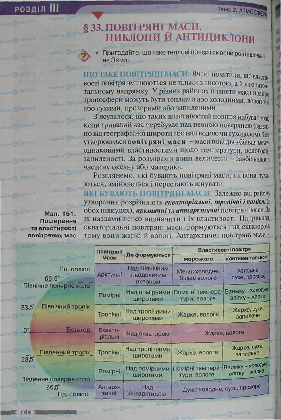 Підручники Географія 6 клас сторінка 144