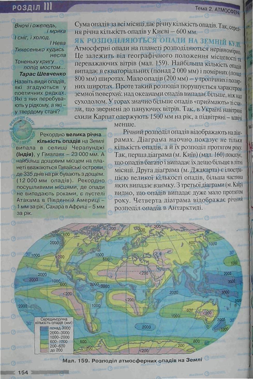 Підручники Географія 6 клас сторінка 154
