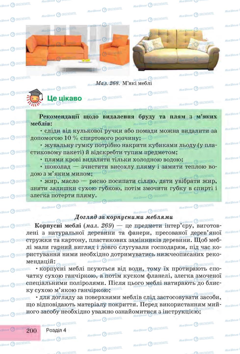 Підручники Трудове навчання 6 клас сторінка 200