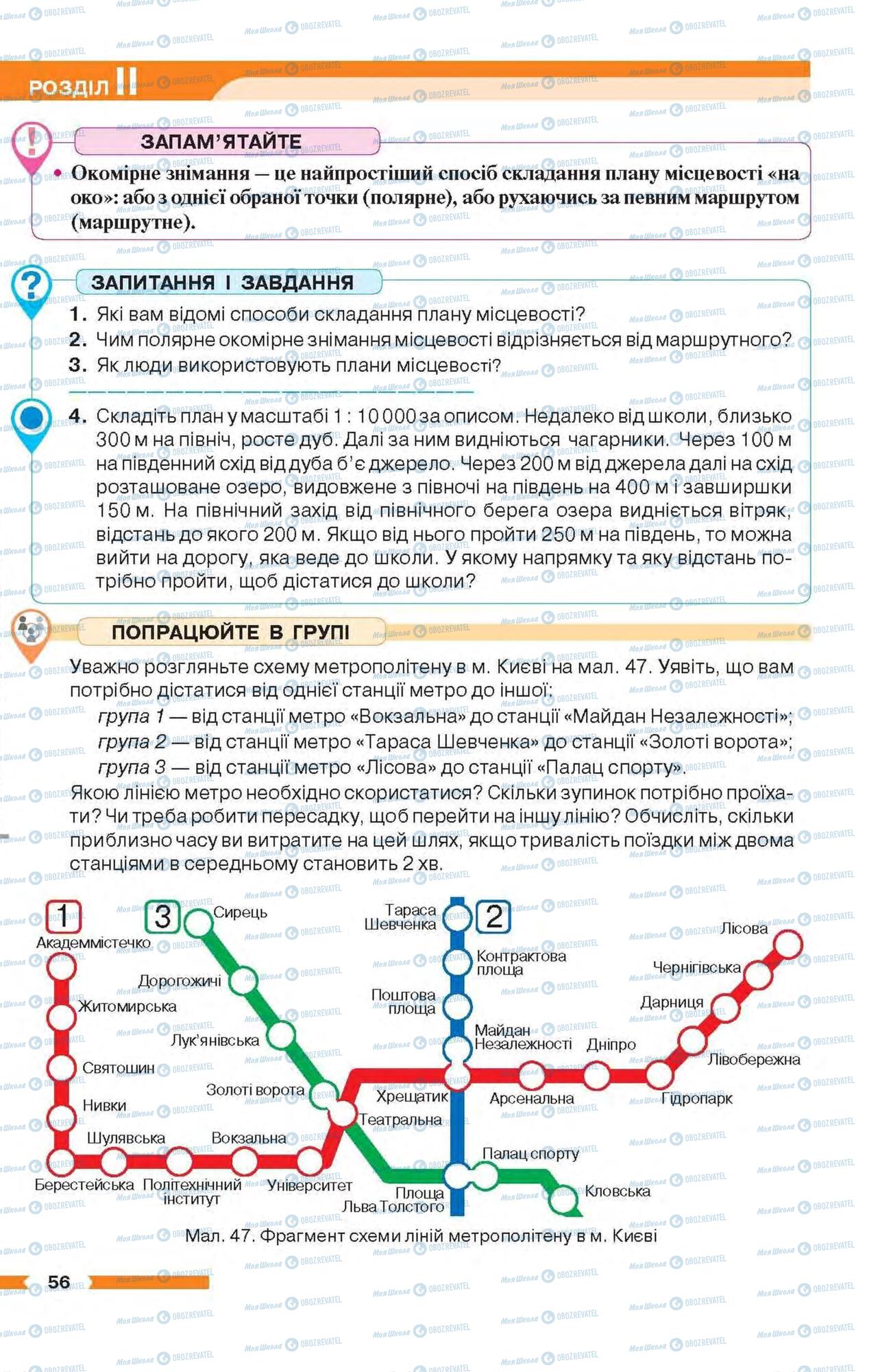 Підручники Географія 6 клас сторінка 56