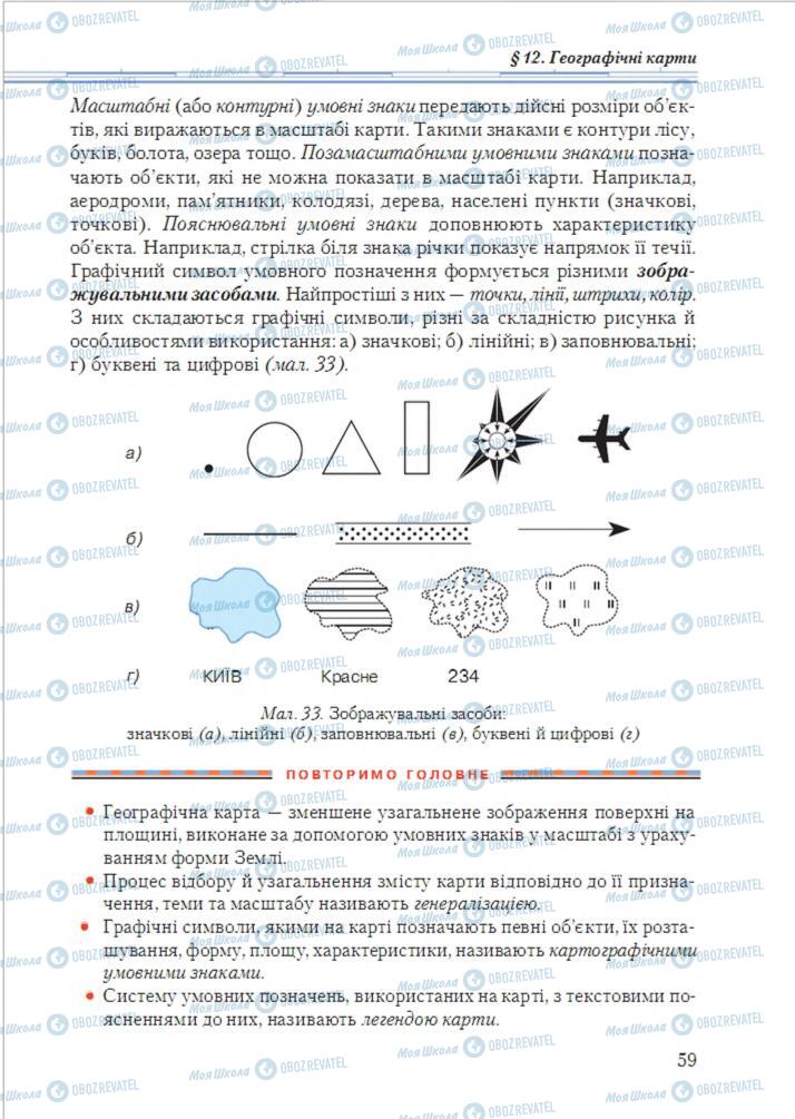 Підручники Географія 6 клас сторінка 59