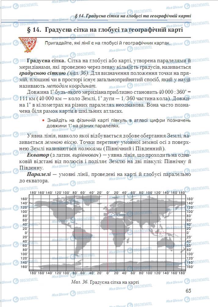 Учебники География 6 класс страница  65