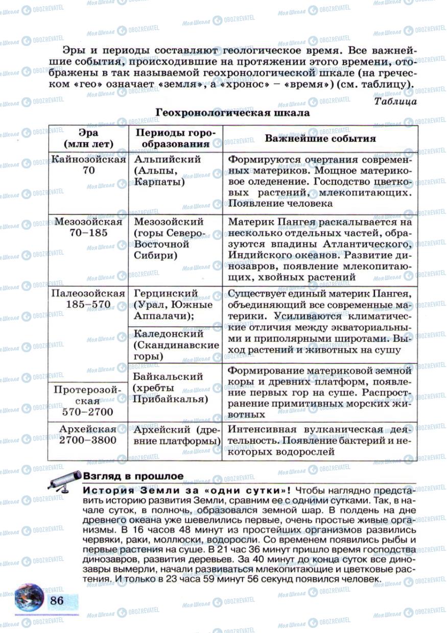 Підручники Географія 6 клас сторінка 86