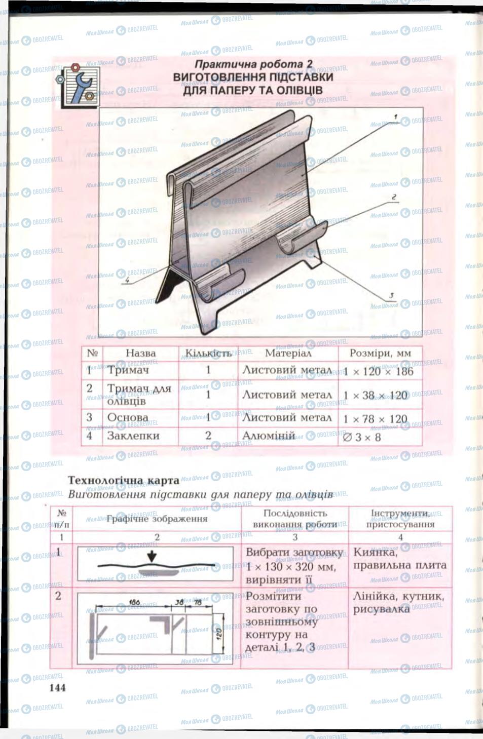 Учебники Трудовое обучение 6 класс страница 144