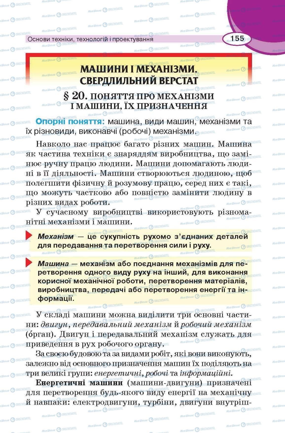 Підручники Трудове навчання 6 клас сторінка 155