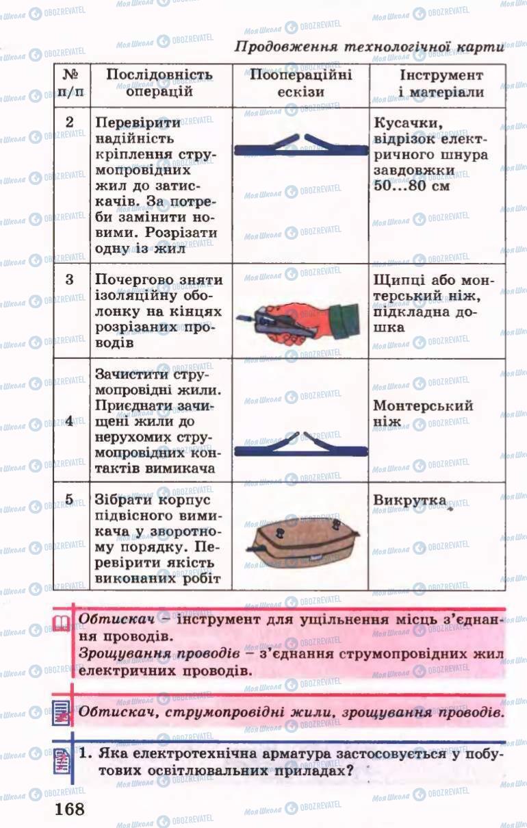 Підручники Трудове навчання 6 клас сторінка 168