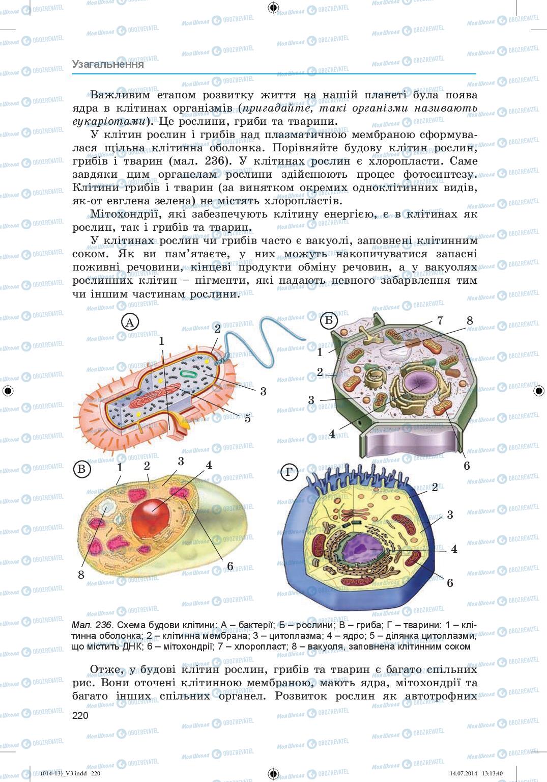 Учебники Биология 6 класс страница 220