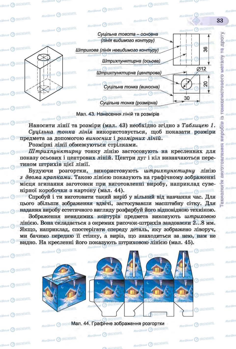 Учебники Трудовое обучение 6 класс страница 33