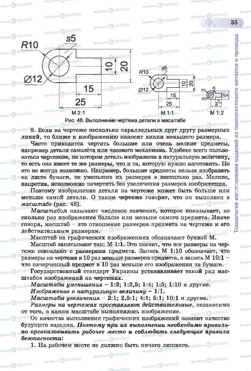 Підручники Трудове навчання 6 клас сторінка 35