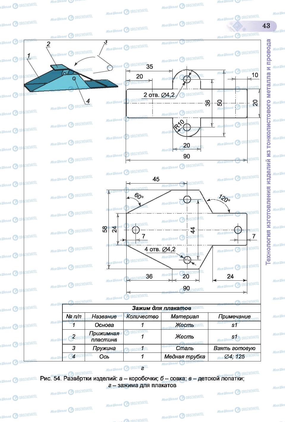 Учебники Трудовое обучение 6 класс страница 43