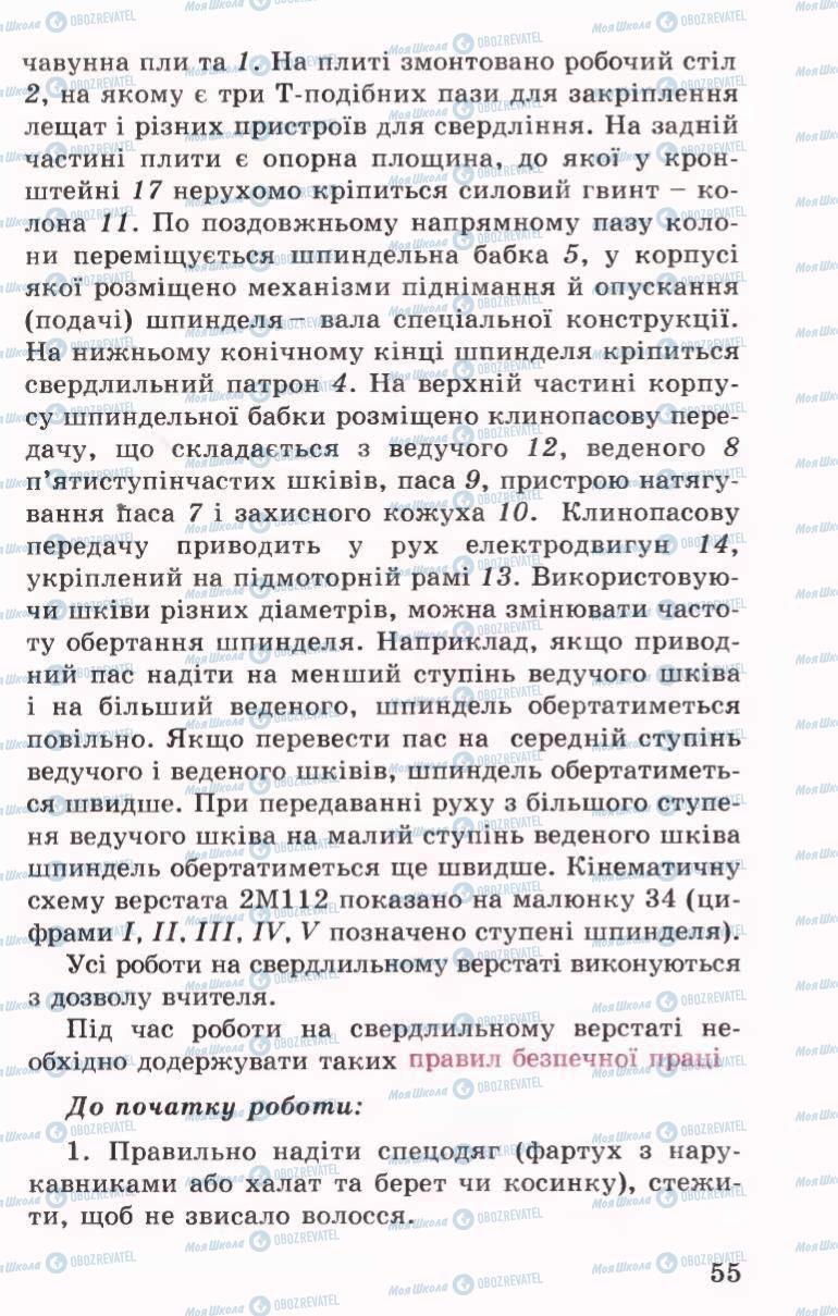 Учебники Трудовое обучение 6 класс страница 55