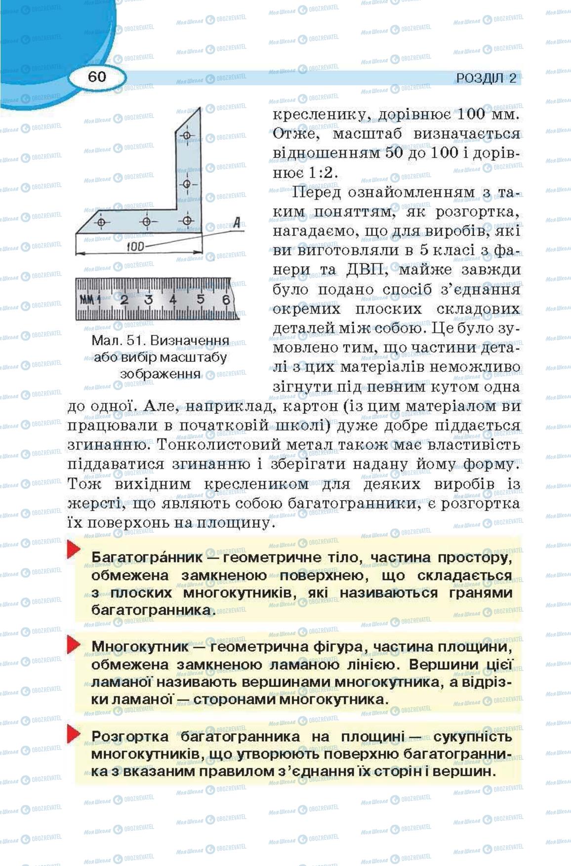 Підручники Трудове навчання 6 клас сторінка 60