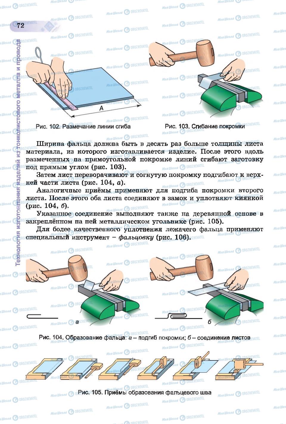 Учебники Трудовое обучение 6 класс страница 72