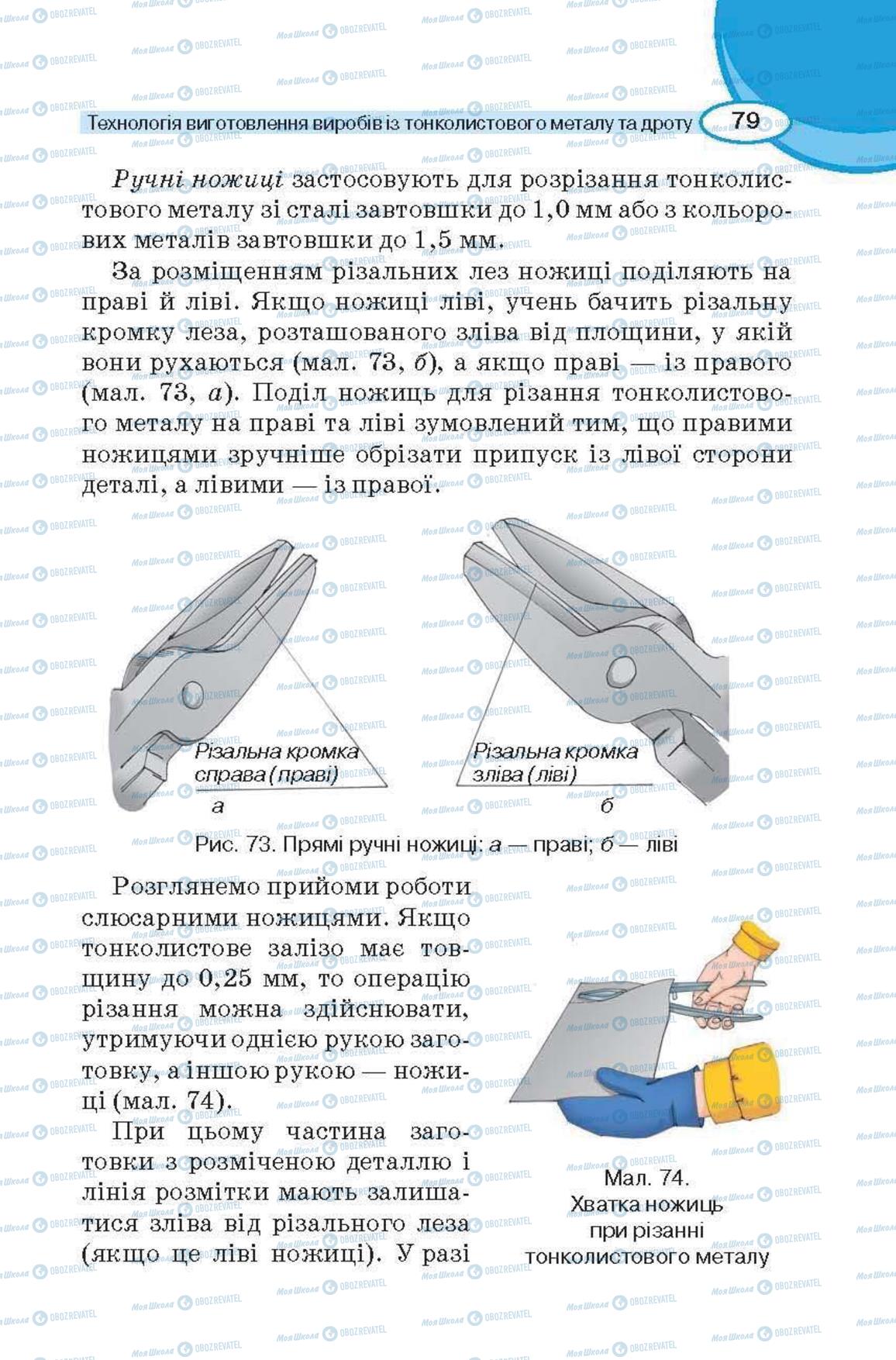 Підручники Трудове навчання 6 клас сторінка 79