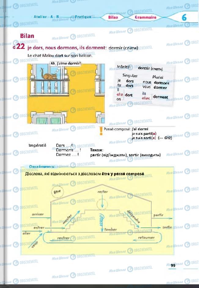Підручники Французька мова 6 клас сторінка 99