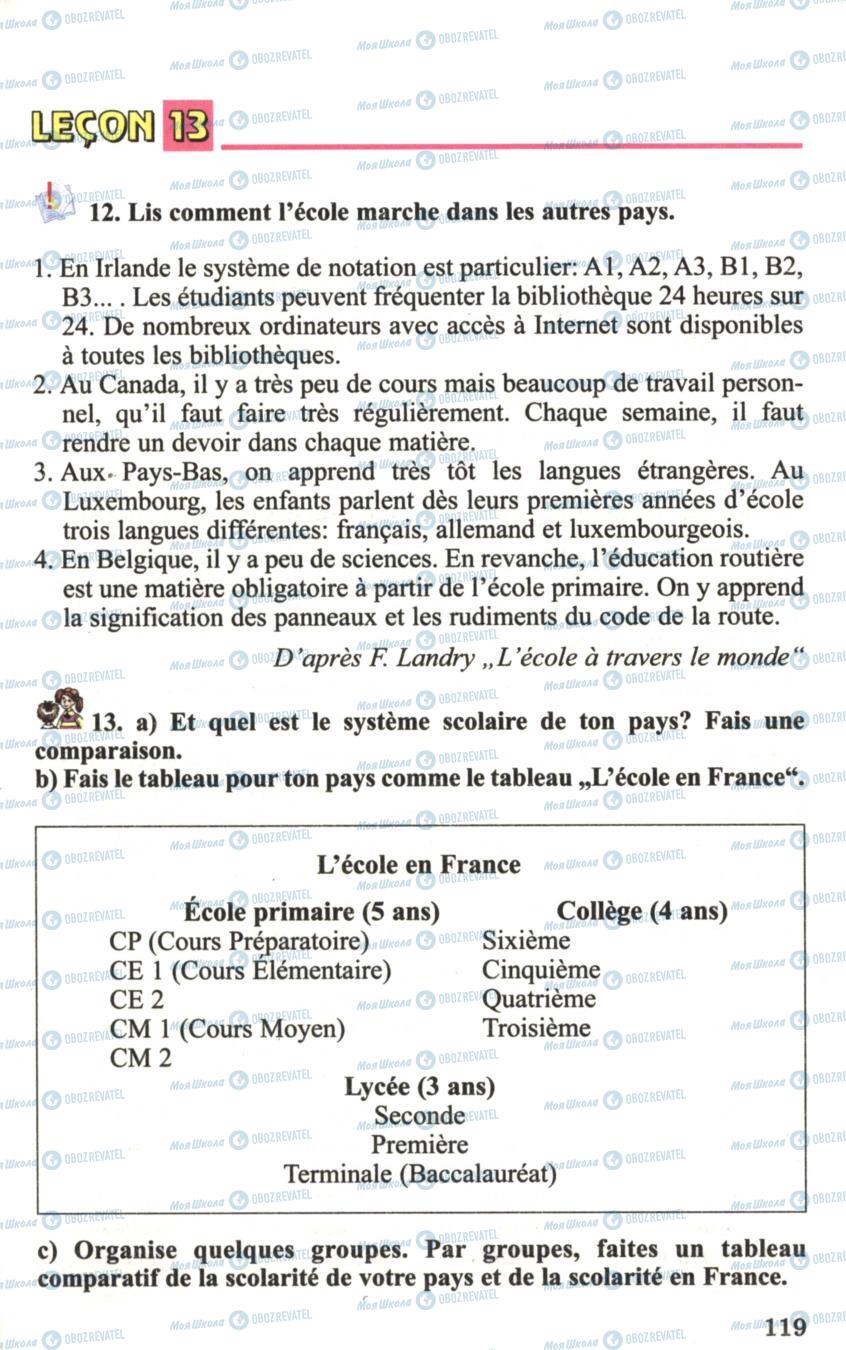 Підручники Французька мова 6 клас сторінка 119