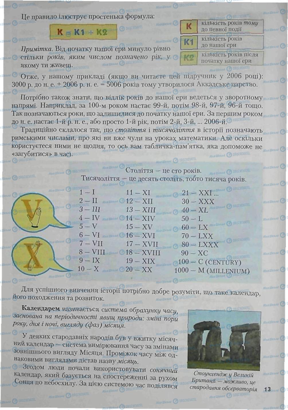 Підручники Всесвітня історія 6 клас сторінка 13