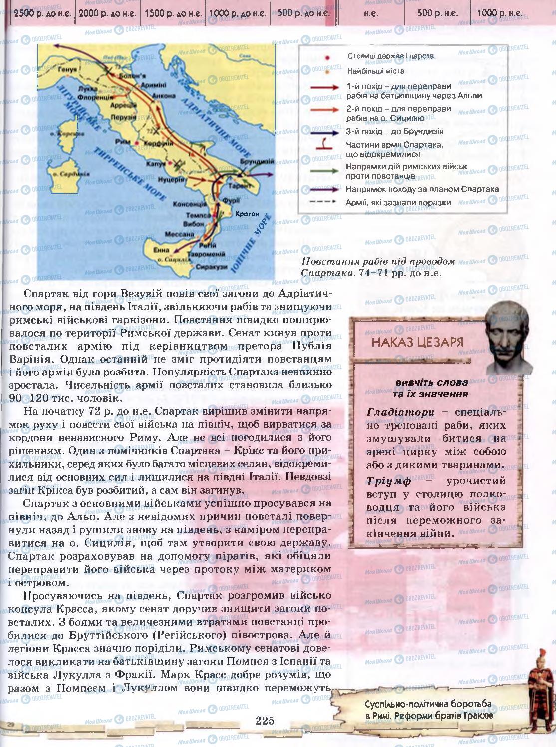Підручники Всесвітня історія 6 клас сторінка 225