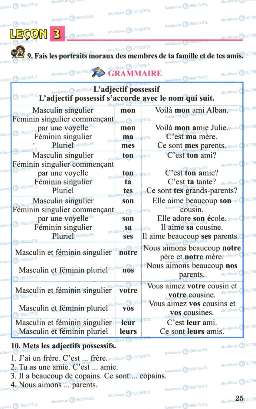 Підручники Французька мова 6 клас сторінка 25