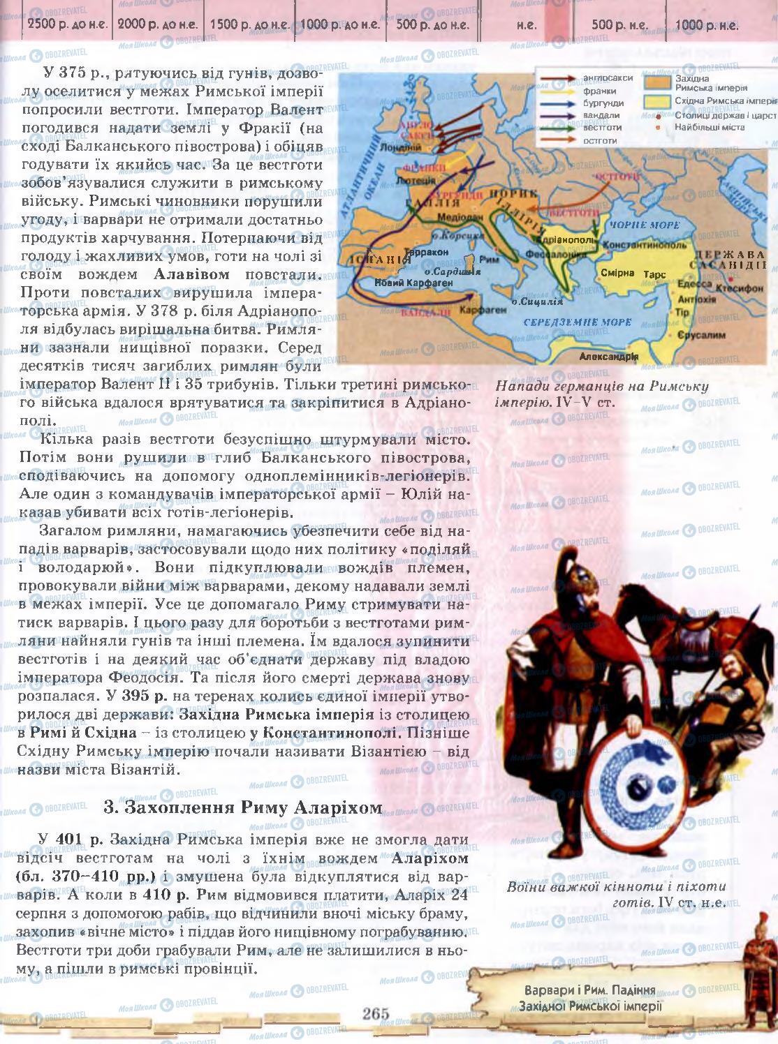 Підручники Всесвітня історія 6 клас сторінка 265