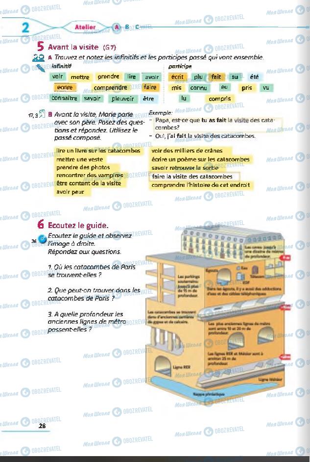 Учебники Французский язык 6 класс страница 28
