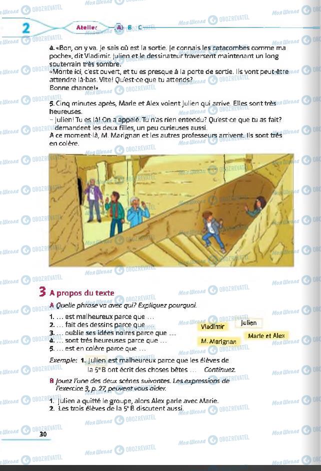Підручники Французька мова 6 клас сторінка 30