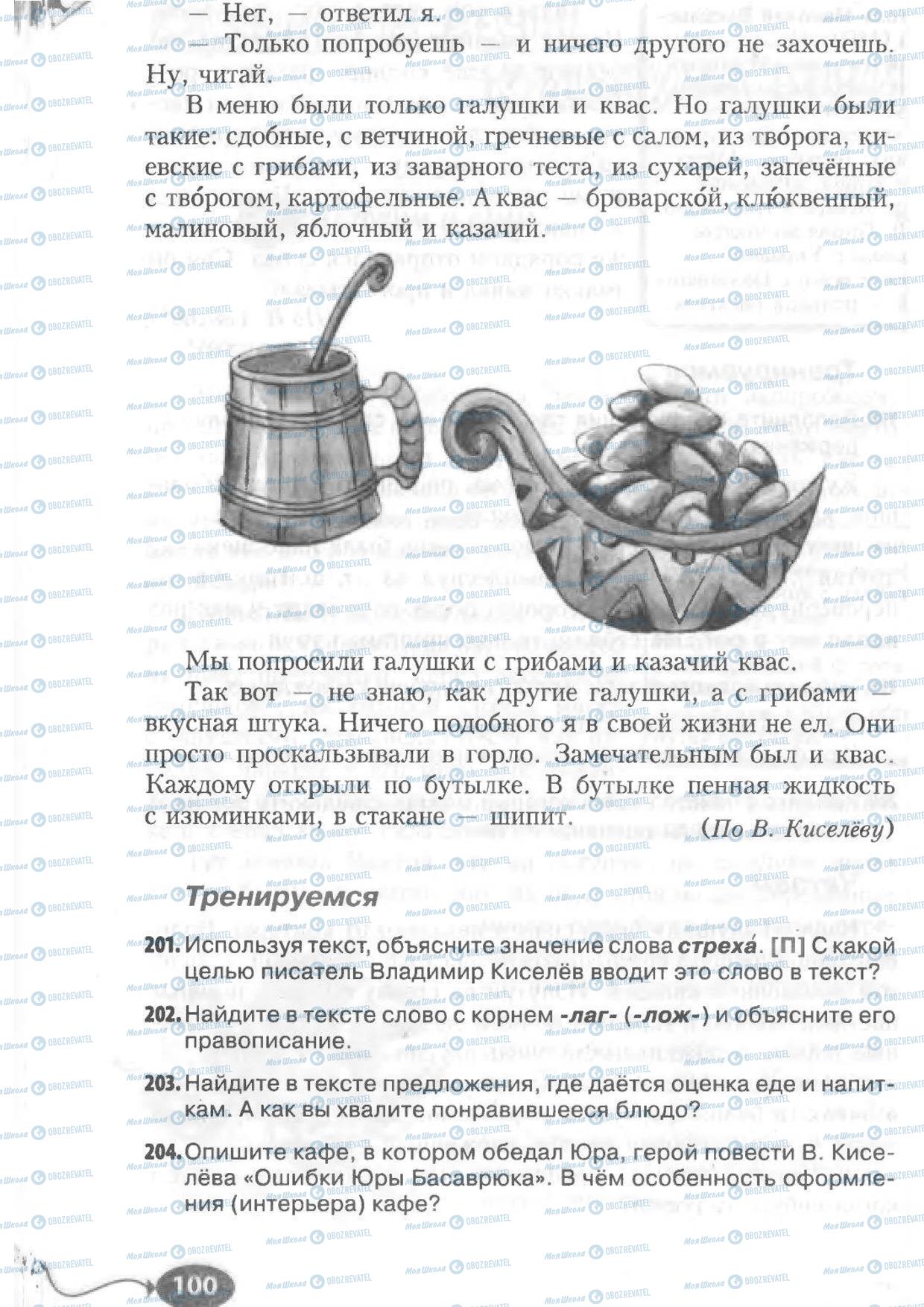 Учебники Русский язык 6 класс страница 100